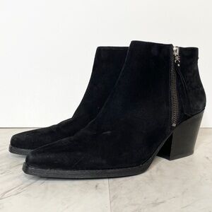 Sam Edelman Walden Black Suede Bootie 9M